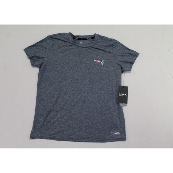New England Patriots Women Gray Shirt Short Sleeve MSX Michael Strahan Medium - Picture 3 of 12